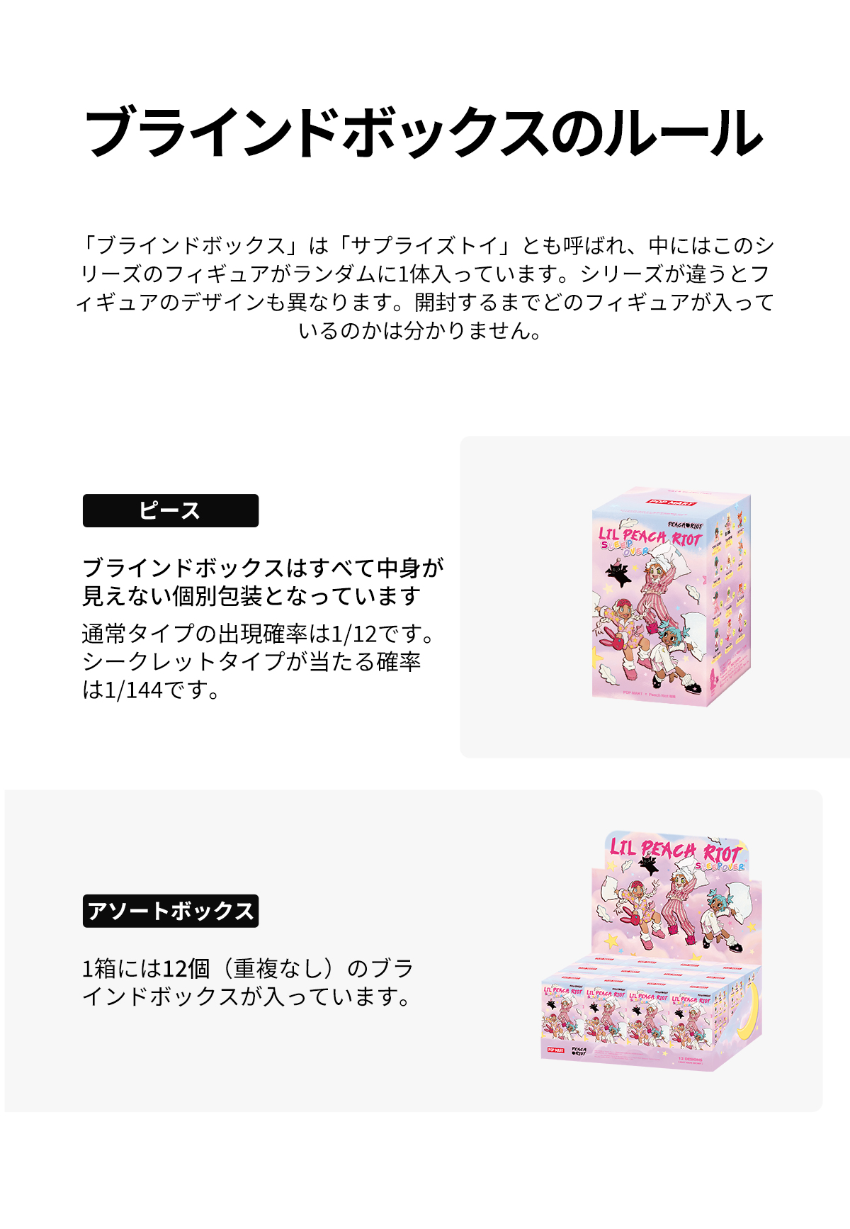 Lil Peach Riot Sleepover シリーズ - POP MART (Japan)