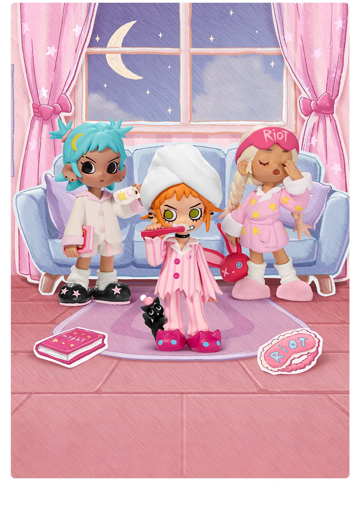 Lil Peach Riot Sleepover シリーズ - POP MART (Japan)