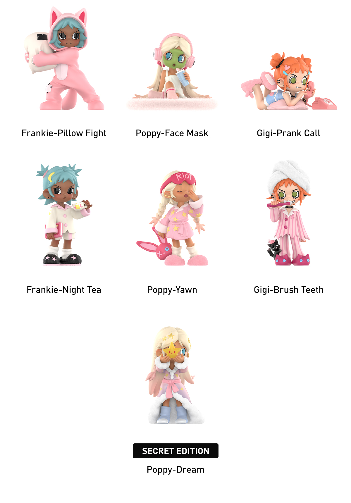 Lil Peach Riot Sleepover Series Figures - POP MART (Singapore)