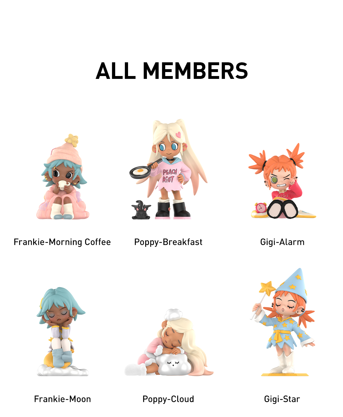 Lil Peach Riot Sleepover Series Figures - POP MART (Japan)