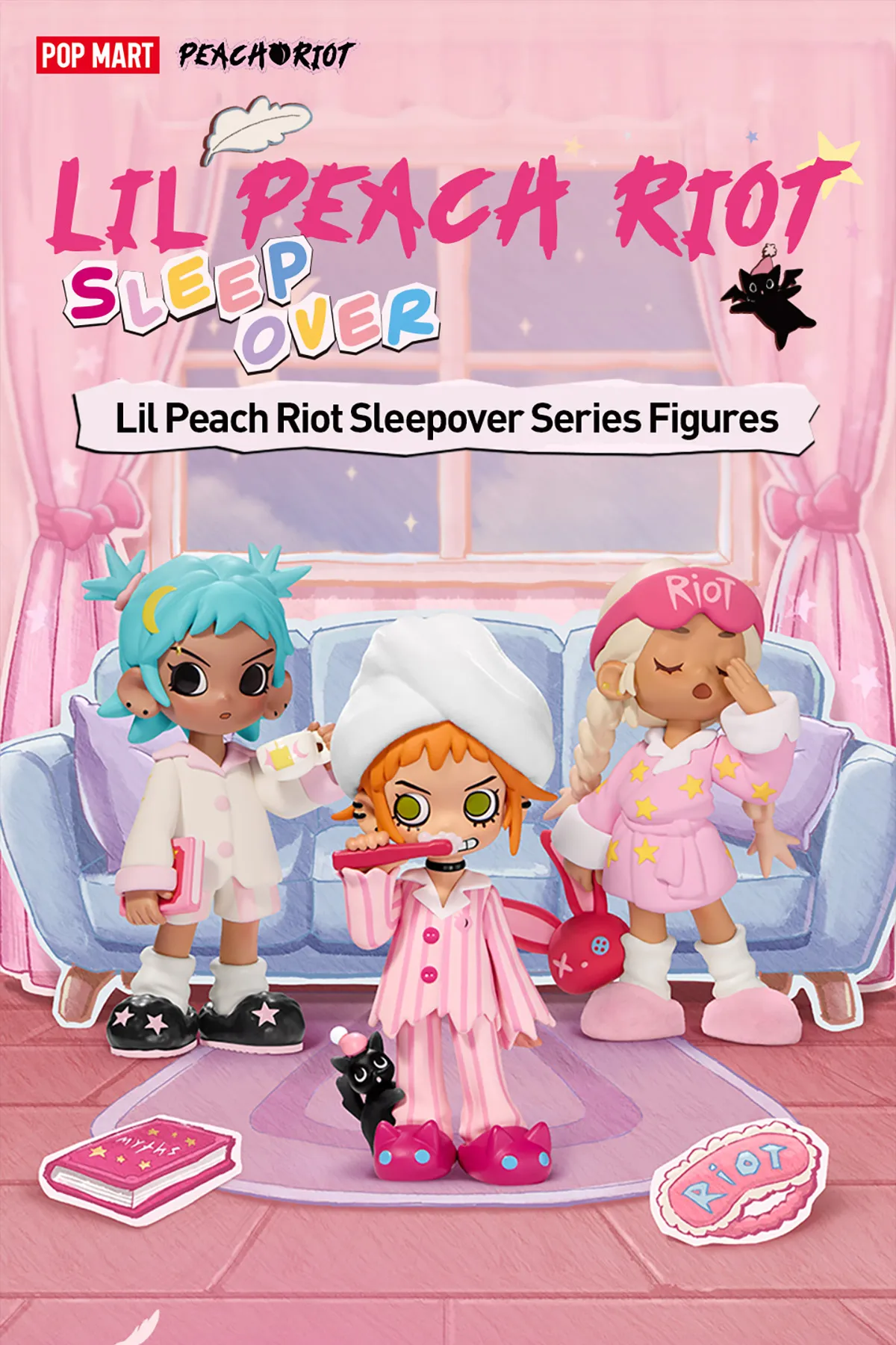 POP MART（ポップマート） POP MART Lil Peach Riot Sleepover シリーズ : POP MART公式ストア -  通販 - Yahoo!ショッピング Lil Peach Riot Sleepoverポップマート　9種set
