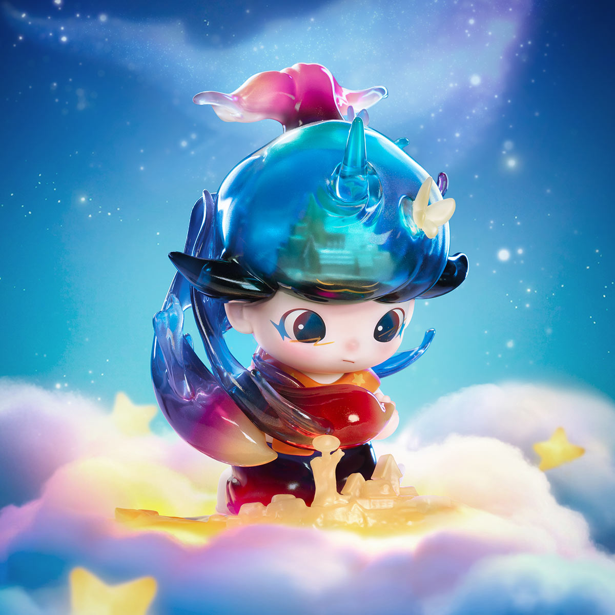 popmart正規品Dimooworld Pluto‘s houseスワロ付き POPMART Dimoo World x Disney Pendant - Pluto's House