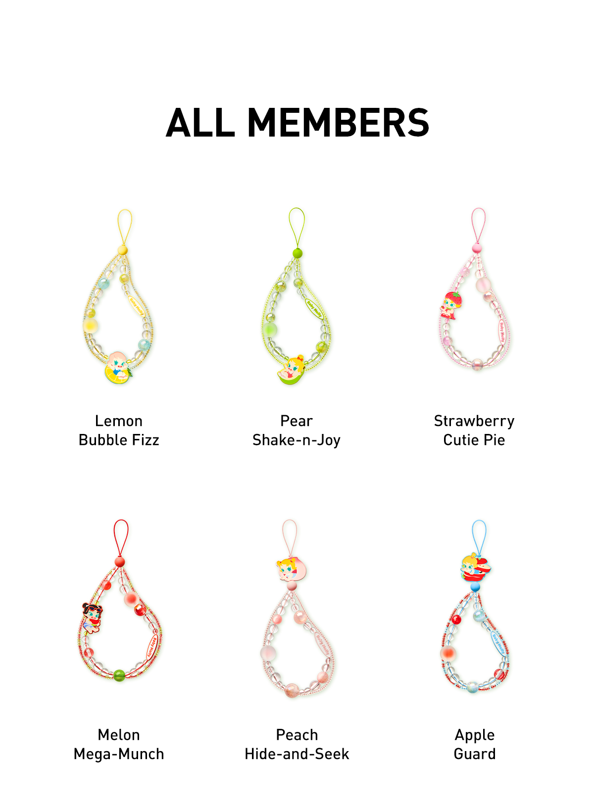 BabyMolly フォンチャーム　アソート　POPMART ポップマート POP NOW:Baby Molly Fruity Aroma Series- Phone Charm Blind Box