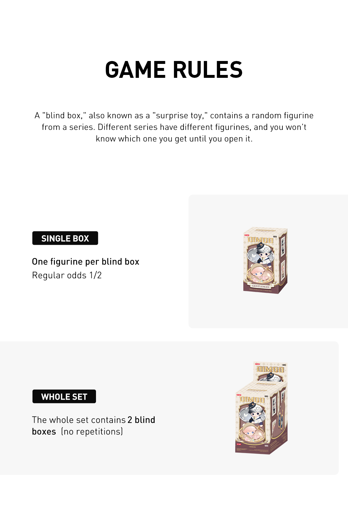 DIMOO Gentleman Series 1/8 Action Figure（到货时间待更新） - POP