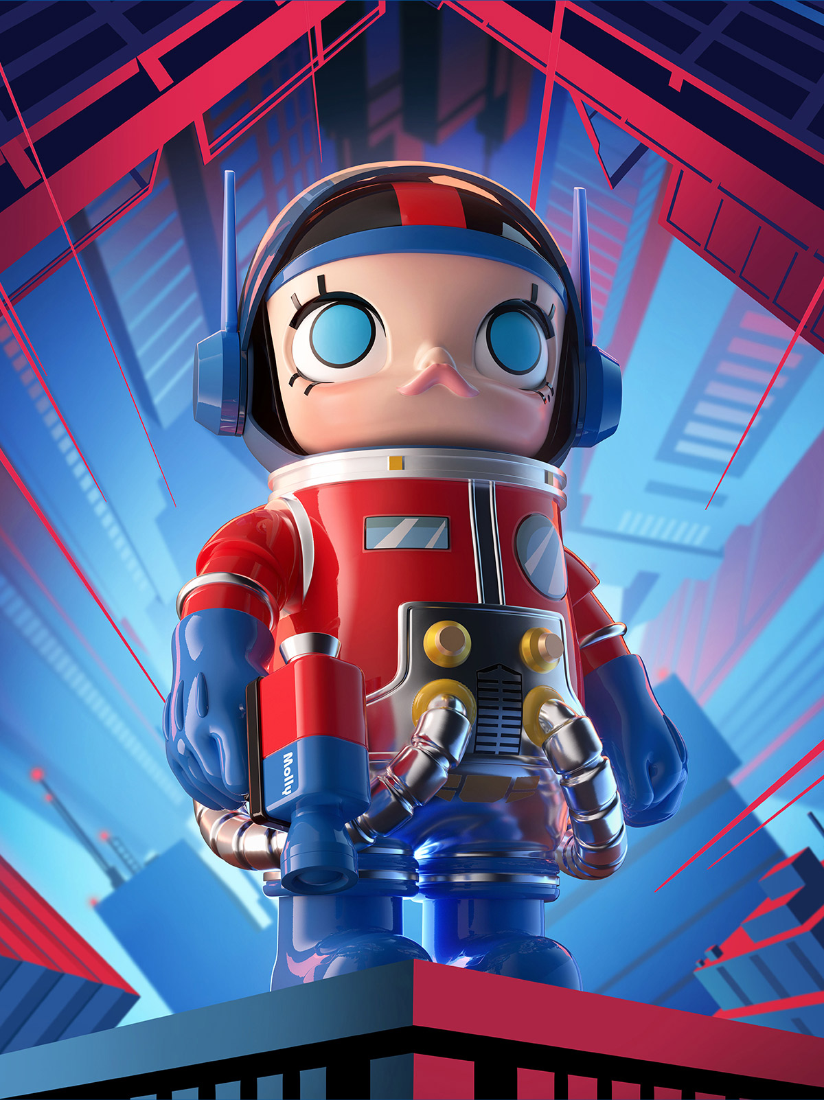 ポップマートMEGASPACE MOLLY 400% 2セット MEGA SPACE MOLLY 400% Rainbow 2.0 - POP MART (Japan)