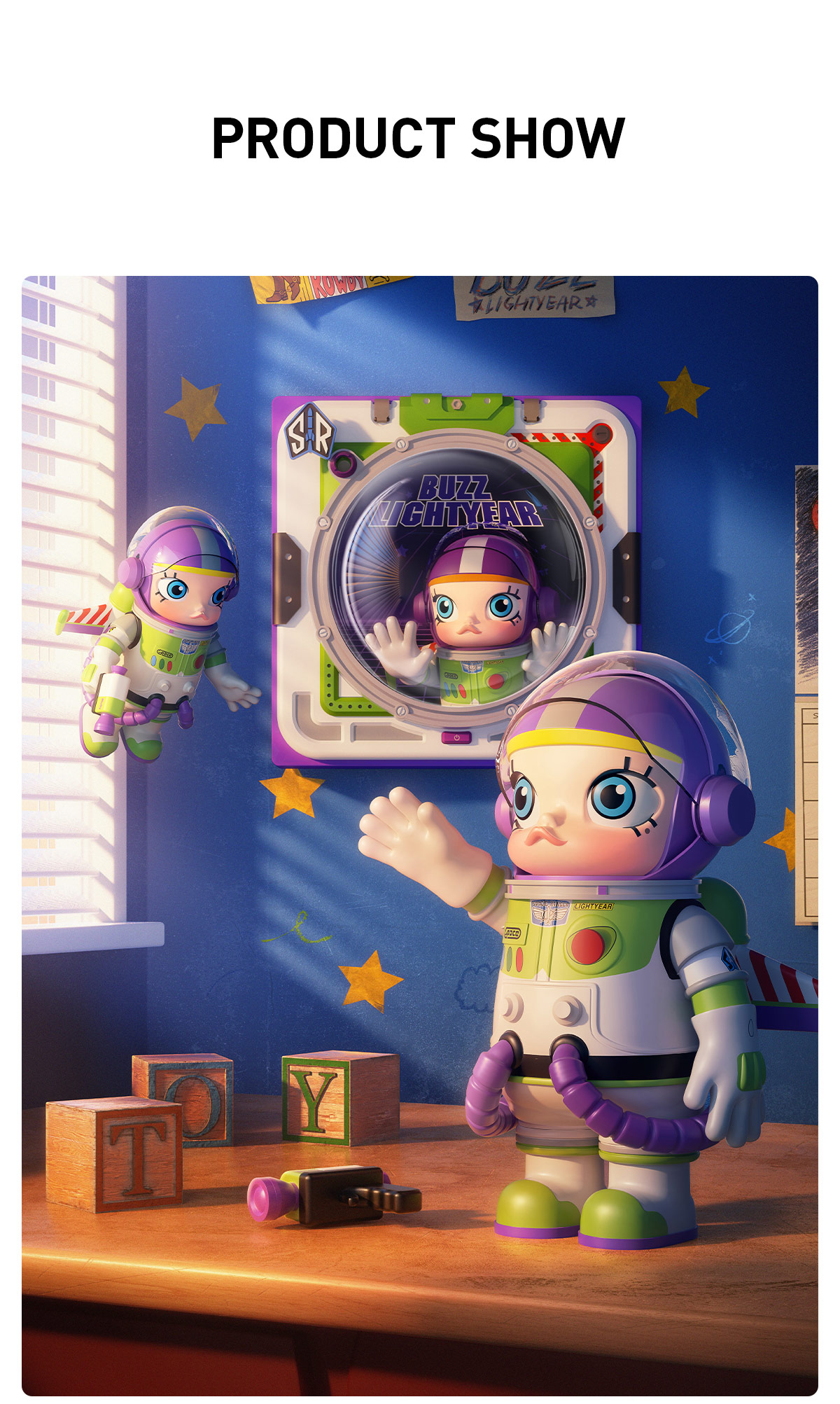 MEGA SPACE MOLLY 1000% BUZZ LIGHTYEAR - POP MART (New Zealand)