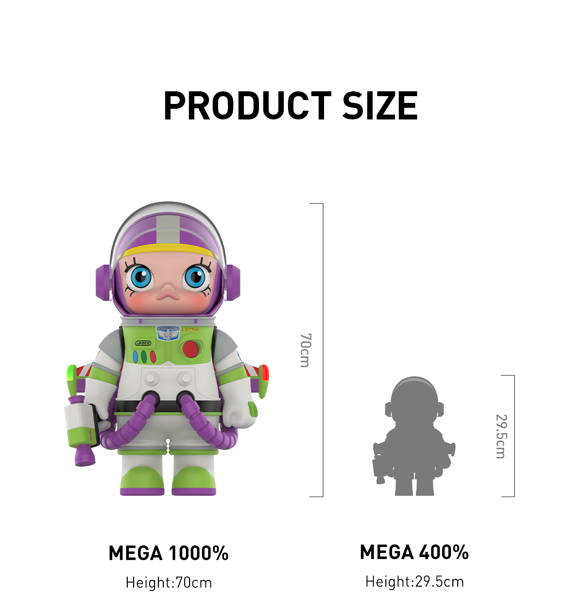 MEGA SPACE MOLLY 1000% BUZZ LIGHTYEAR - POP MART (Czech