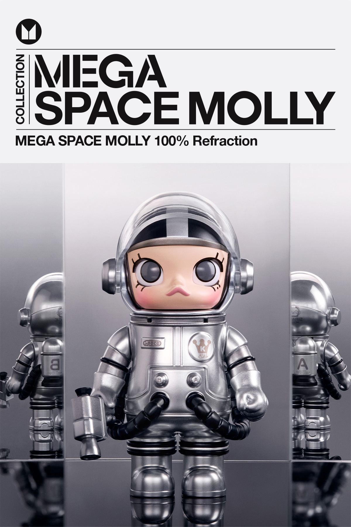 MEGA SPACE MOLLY 100% Refraction - POP MART (Japan)