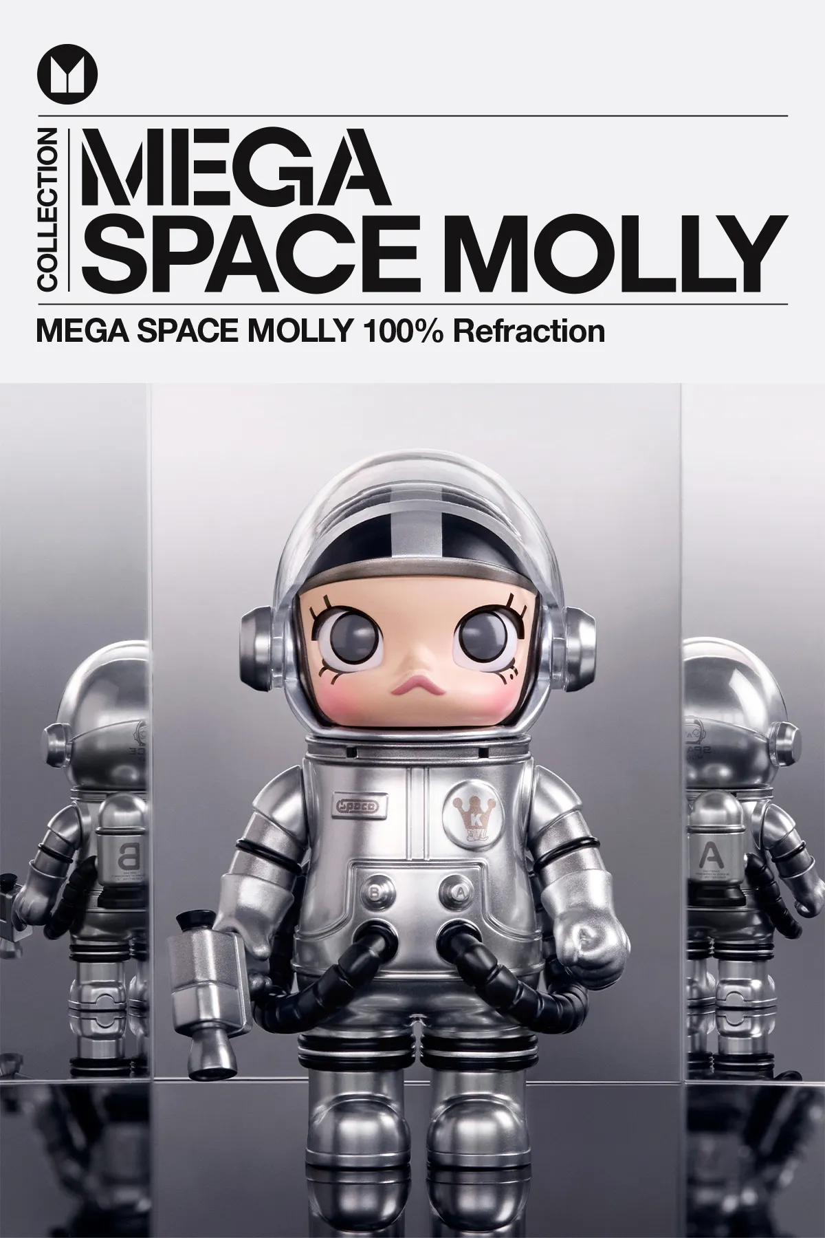 MEGA SPACE MOLLY 100% Refraction - POP MART (Japan)