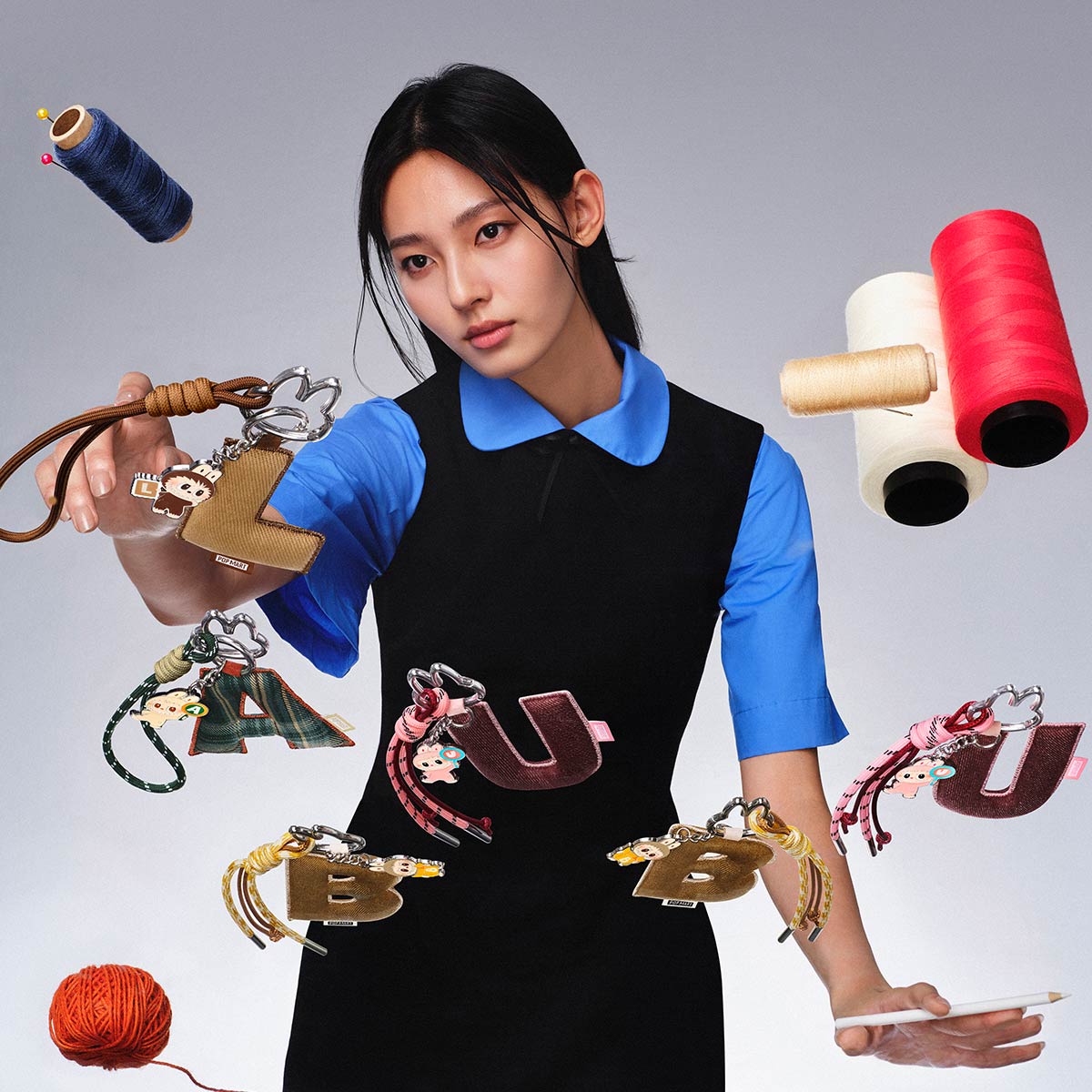 THE MONSTERS Pin for Love Series- Letter Pendant Blind Box (A-M