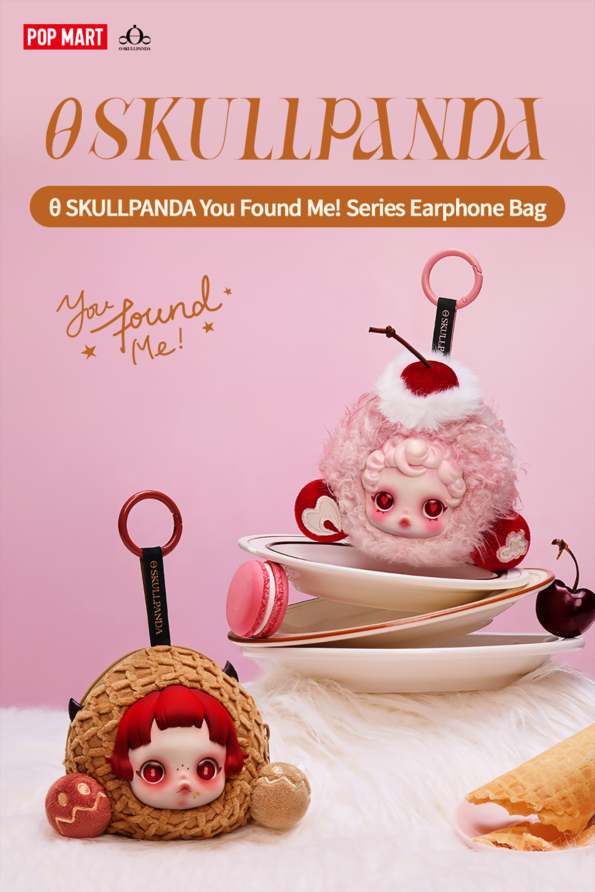 POPMART スカルパンダ ピンク＆イヤホンケース SKULLPPANDA SKULLPANDA スカルパンダ You Found Me! イヤホンケース - メルカリ
