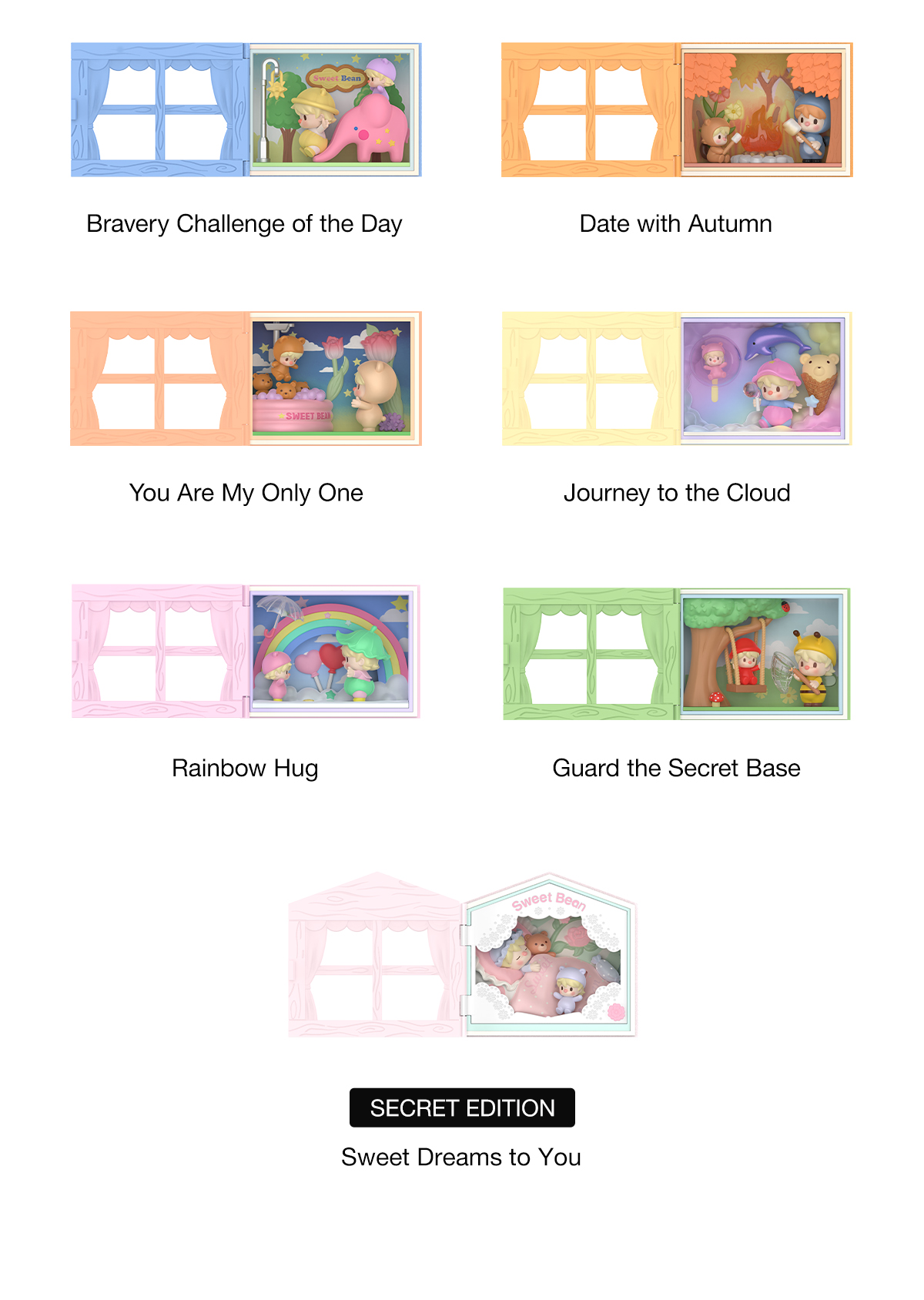 Sweet Bean Celebrate Ordinary Days Series Scene Sets - POP MART