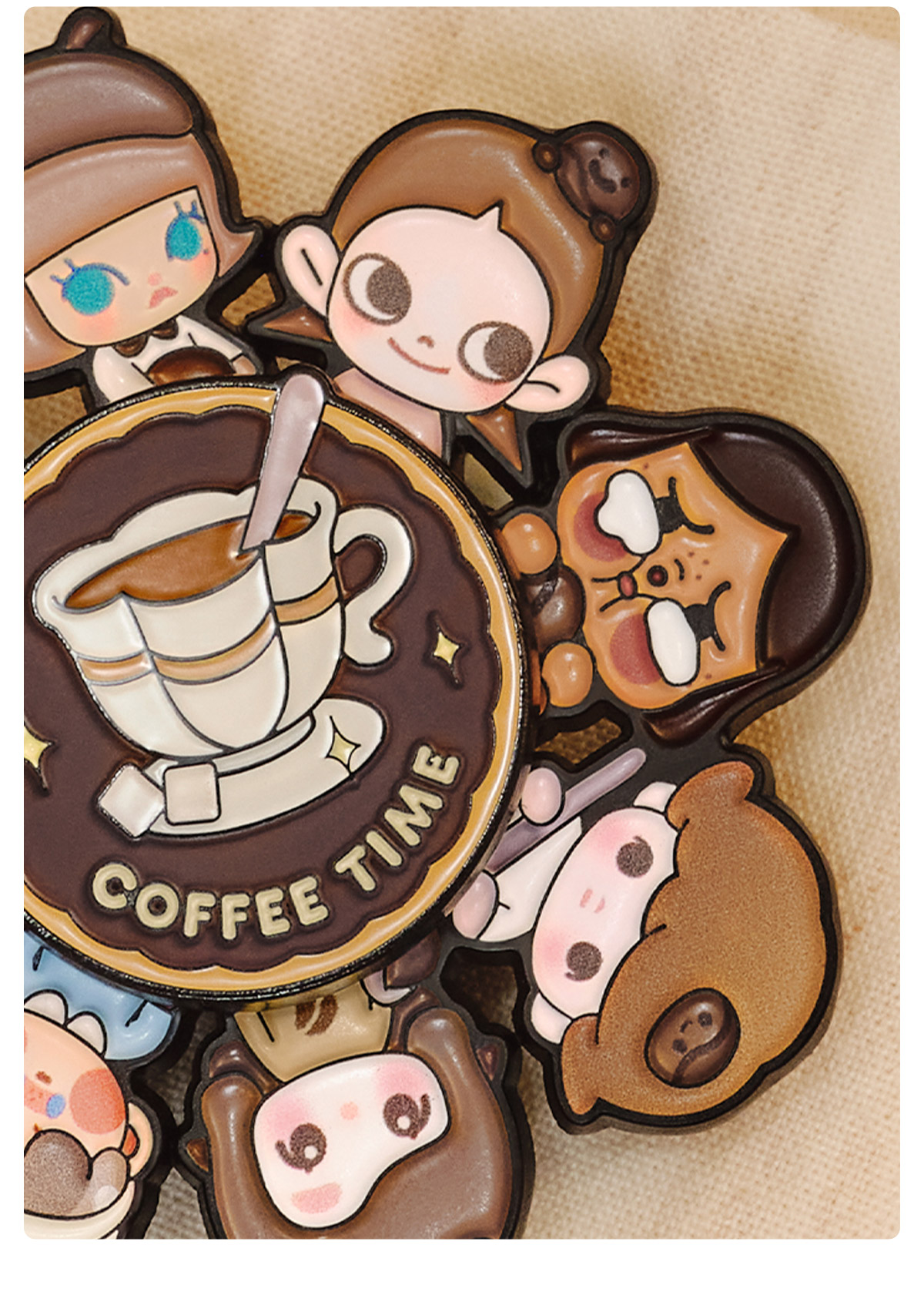 POP BEAN Coffee Factory Series - Spinning Badge - POP MART