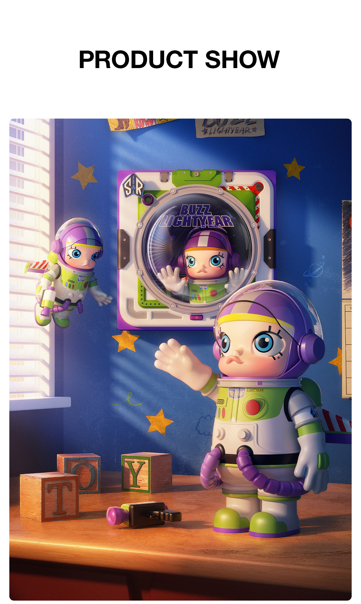 ポップマート Space Molly 400% Buzz Lightyear Authentic Mega Space Molly 400% Buzz Lightyear Special