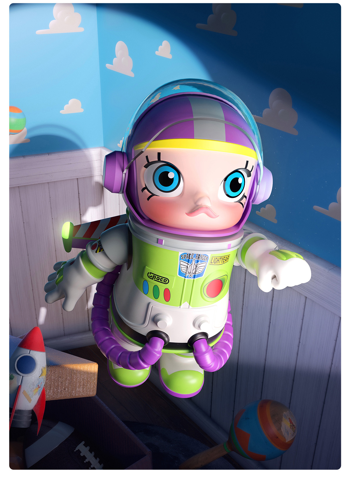 MEGA SPACE MOLLY 400% Buzz Lightyear - POP MART (Spain)