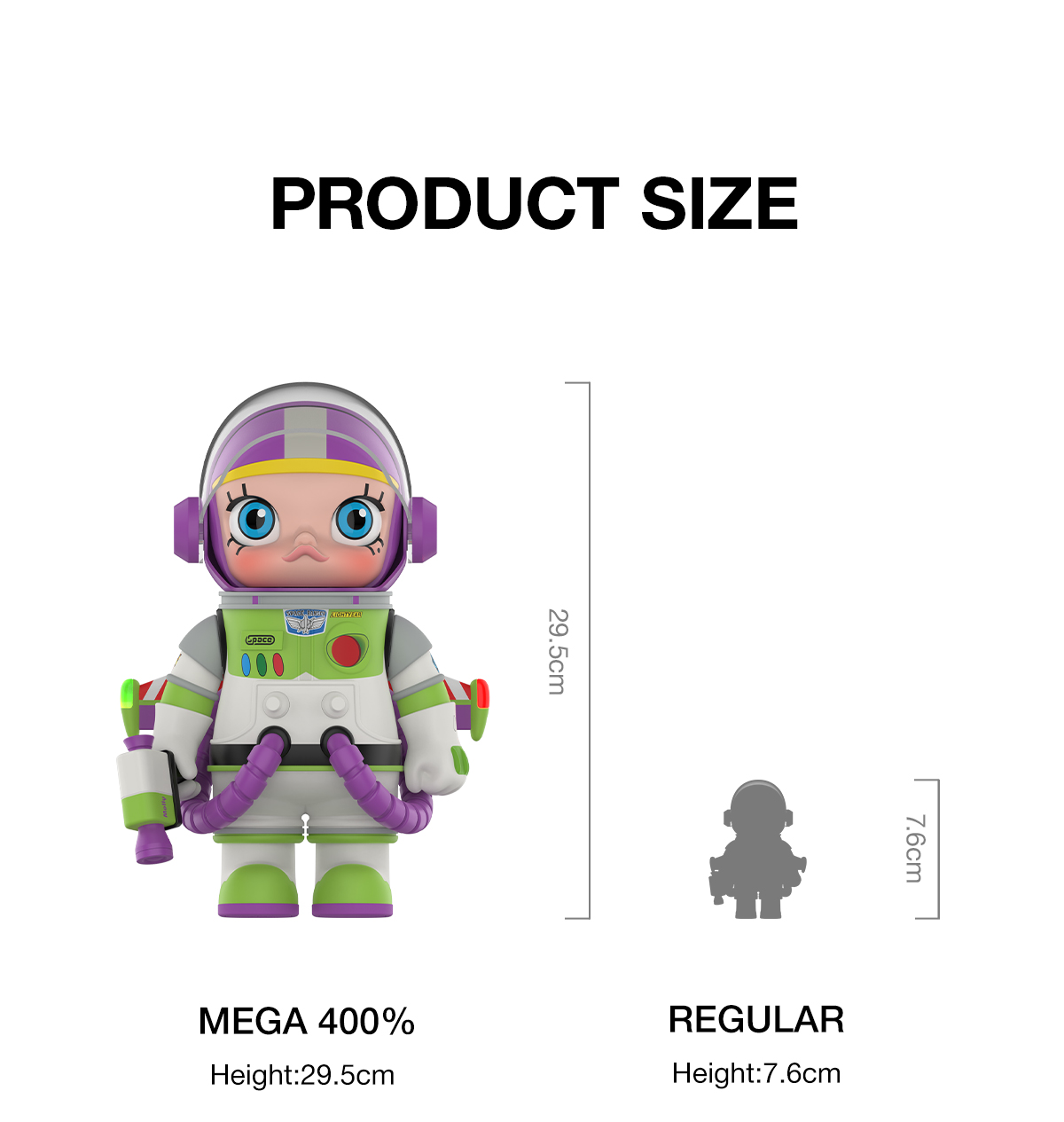 ポップマート Space Molly 400% Buzz Lightyear POPMART MEGA SPACE MOLLY Toy Story Buzz Lightyear - POP BOX
