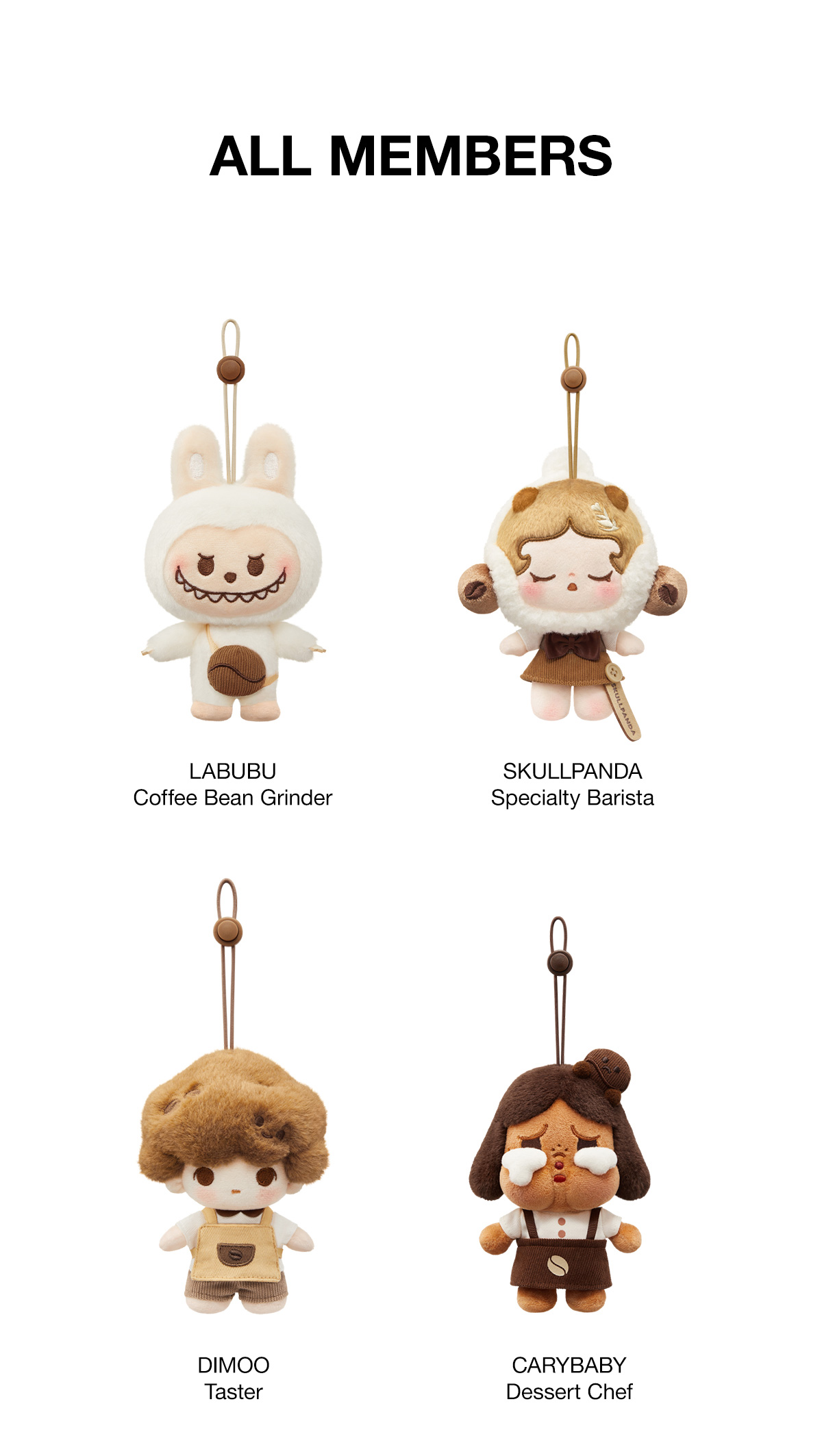 POP BEAN Coffee Factory Series-Plush Pendant - POP MART (Singapore)