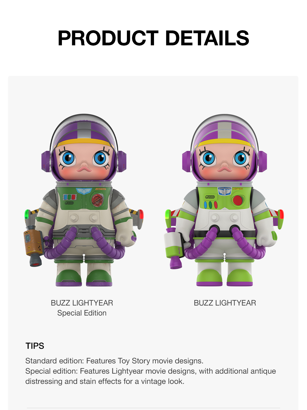ポップマート Space Molly 400% バズライトイヤー MEGA SPACE MOLLY 400% BUZZ LIGHTYEAR - POP MART (Japan)