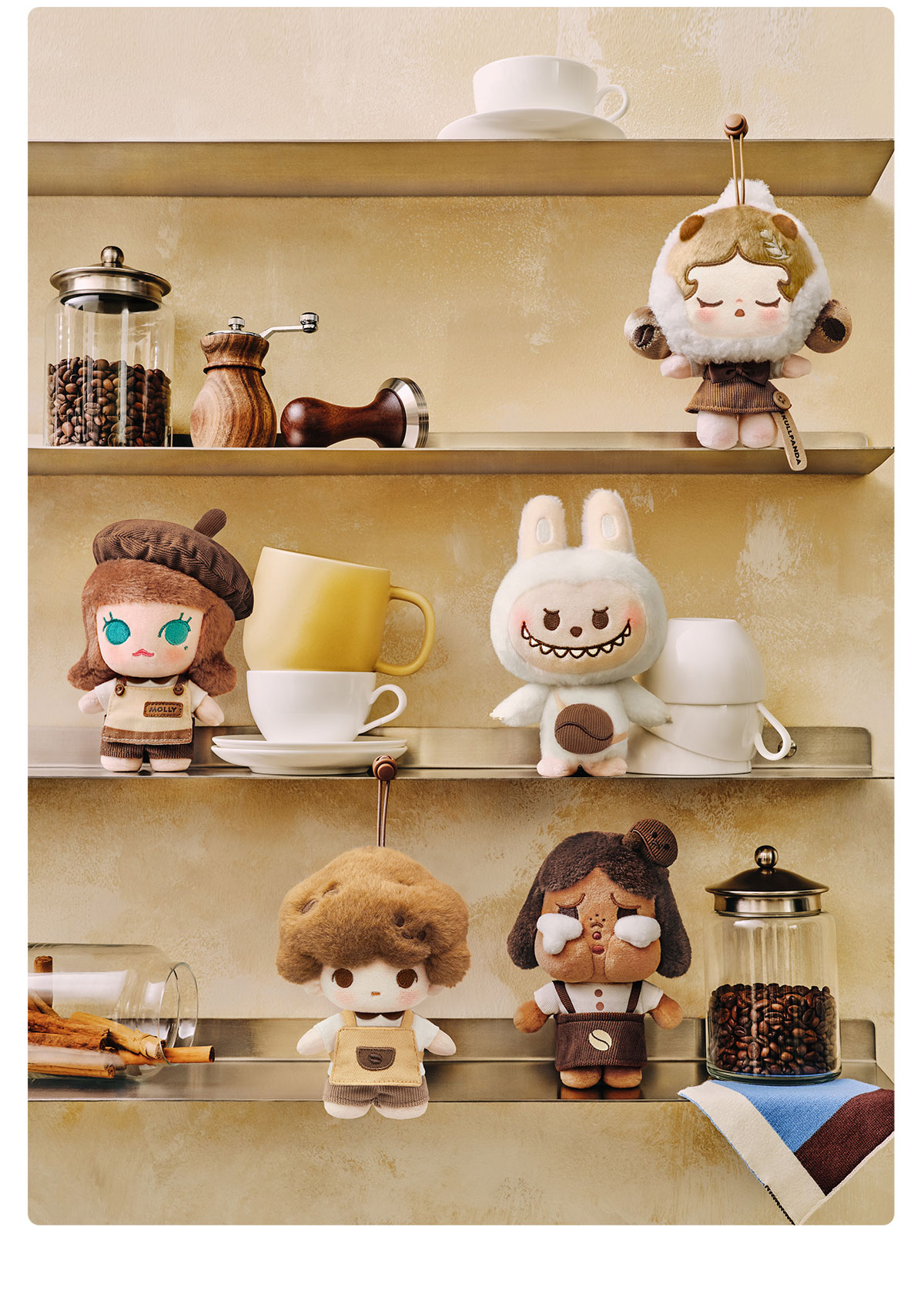 POP BEAN COFFEE FACTORY ぬいぐるみ　アソート POP BEAN コーヒーファクトリーシリーズ ぬいぐるみペンダント