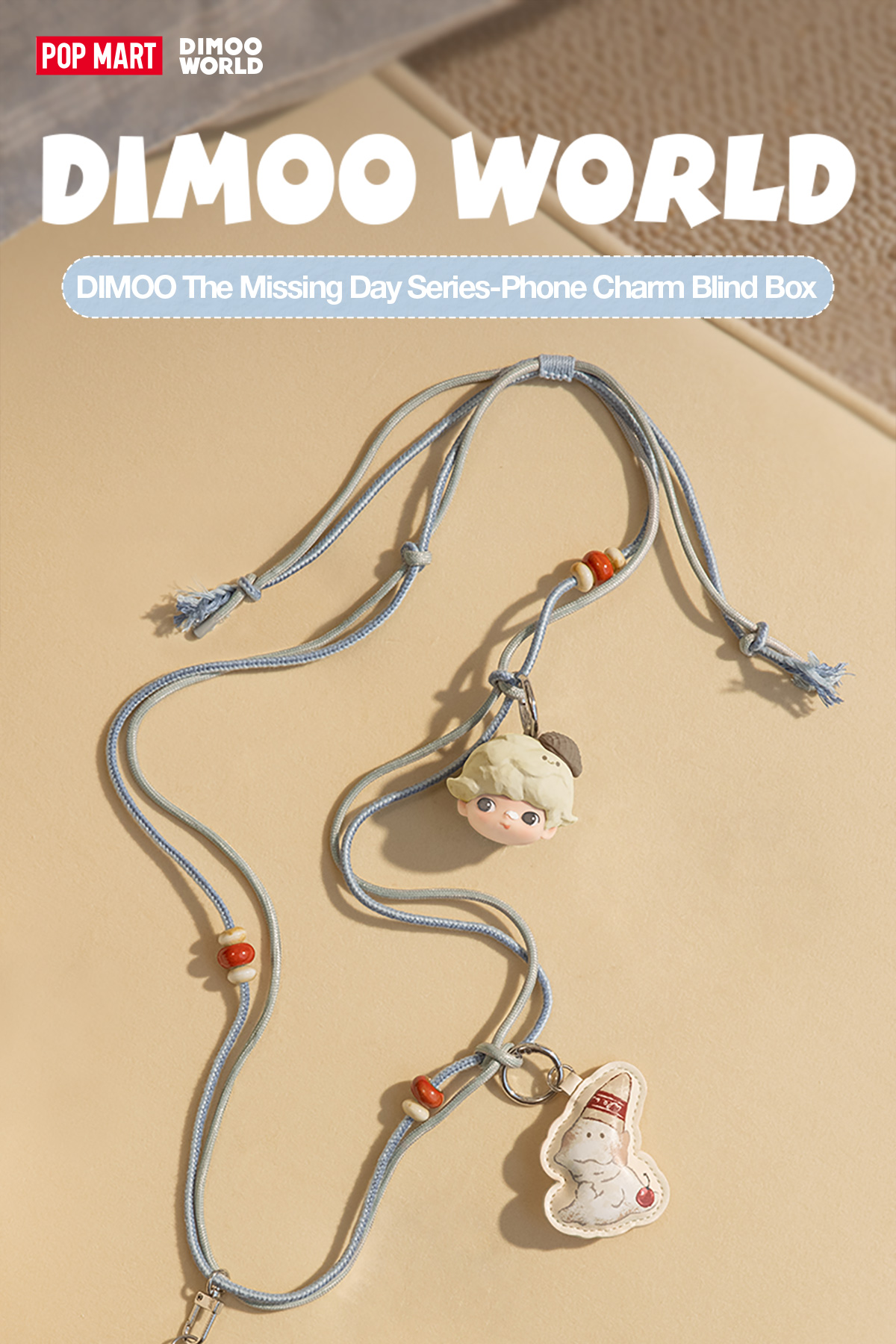 DIMOO The Missing Day Series Figures-Phone Charm Blind Box