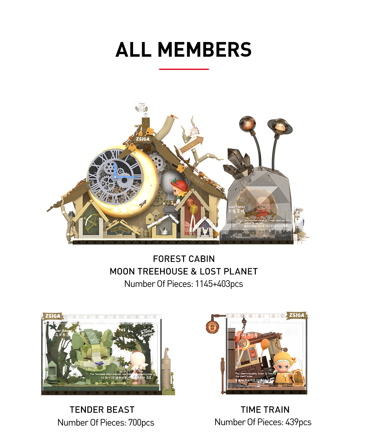 Zsiga Walking Into The Forest Series Blocks-Time Train - POP MART