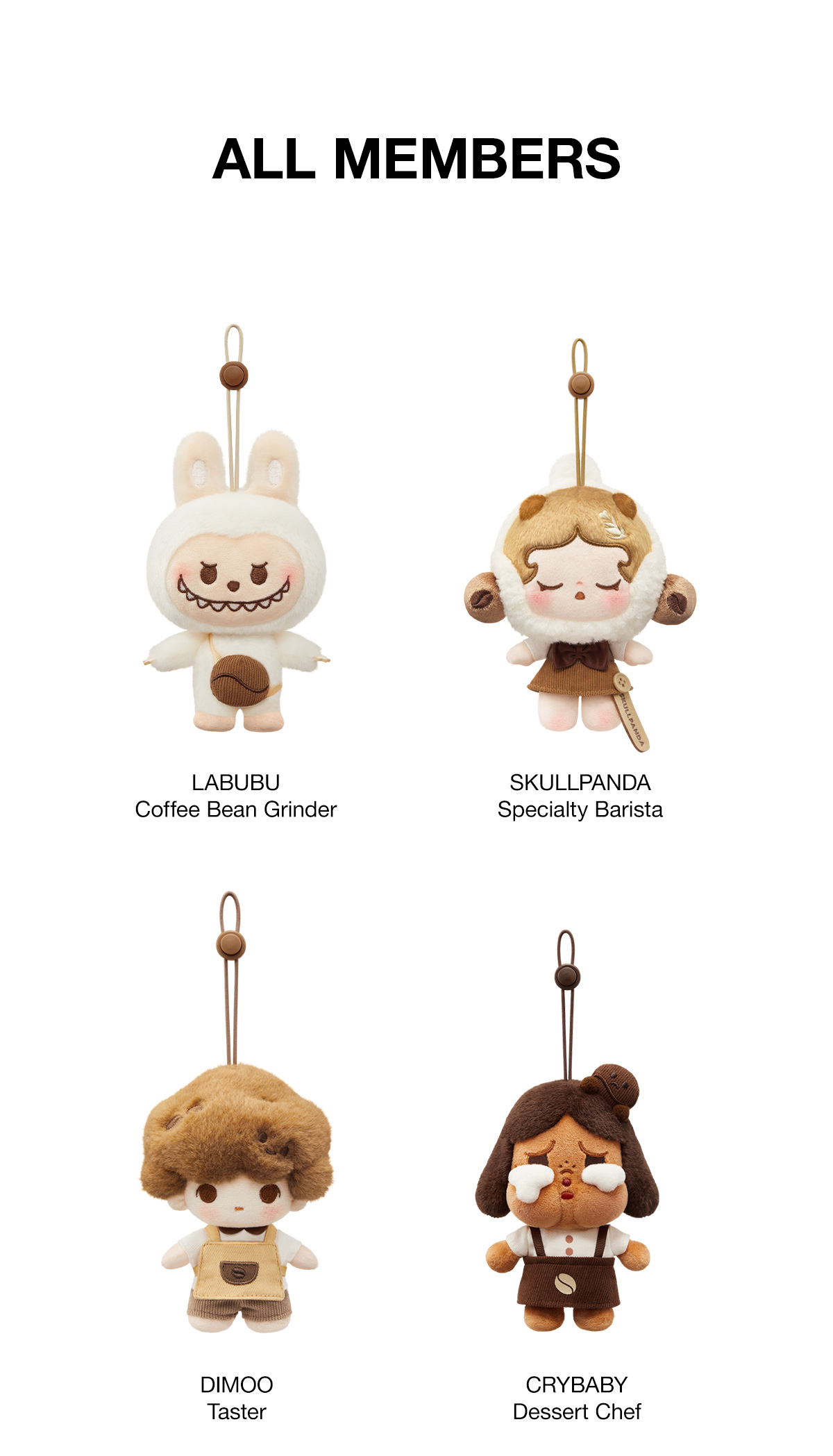 POP BEAN Coffee Factory Series-Plush Pendant - POP MART (Japan)