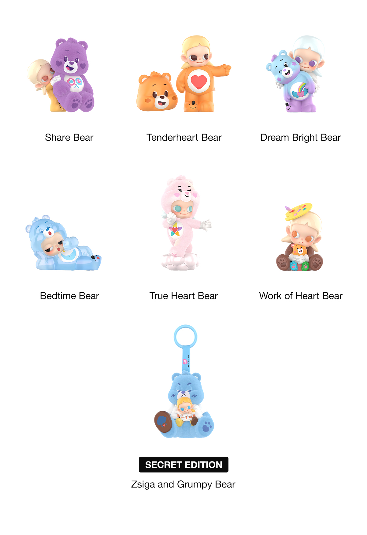 Zsiga × Care Bears Series Figures - POP MART (Japan)