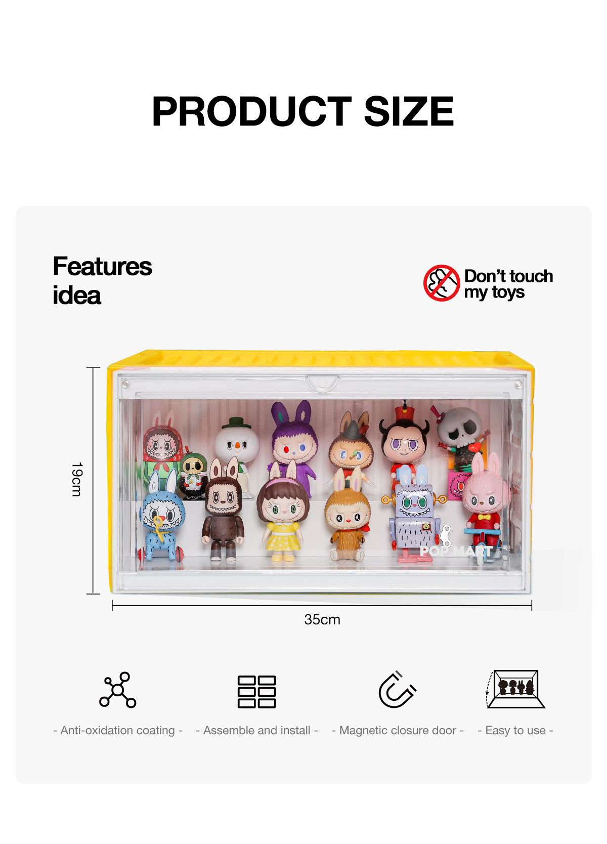 POP MART Luminous Container Figure Display Box White - POP MART