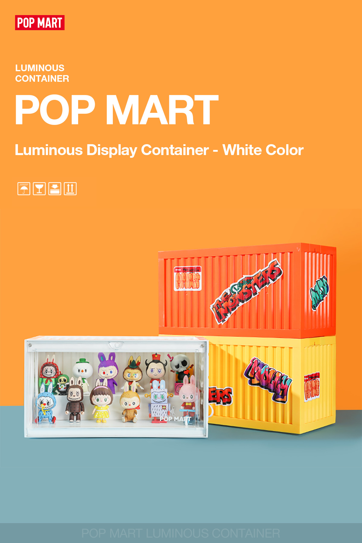 POP MART Luminous Container Figure Display Box White - POP MART
