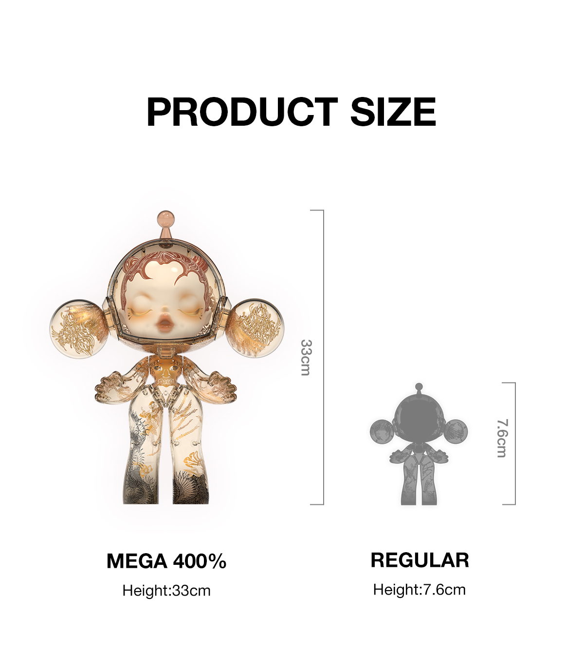 MEGA α SKULLPANDA 400% Wu Jian'an-The Heaven of Nine Levels - POP