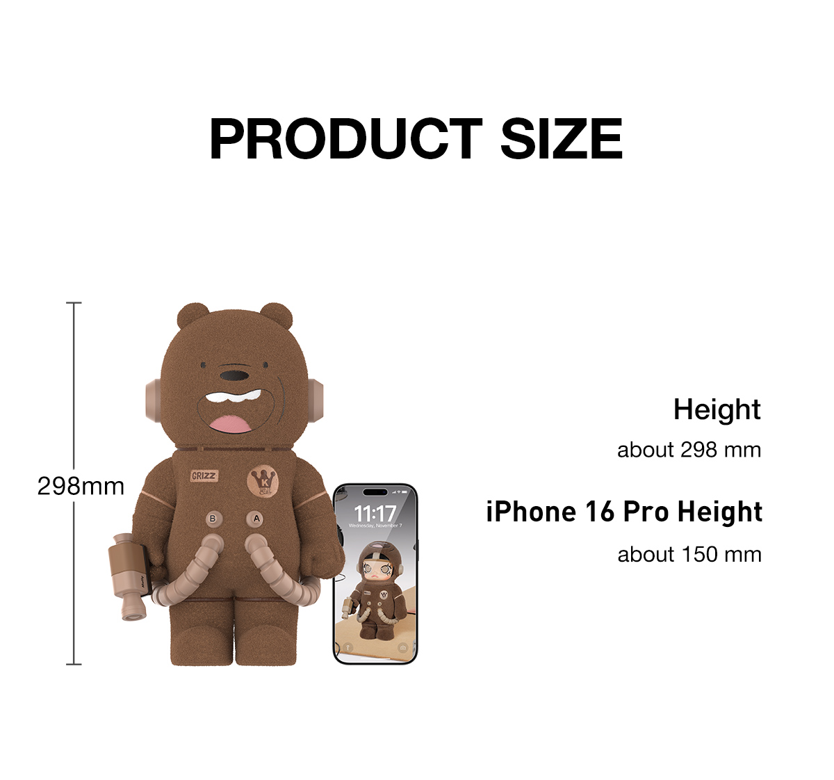 MEGA SPACE MOLLY 400% WE BARE BEARS - POP MART (Netherlands)