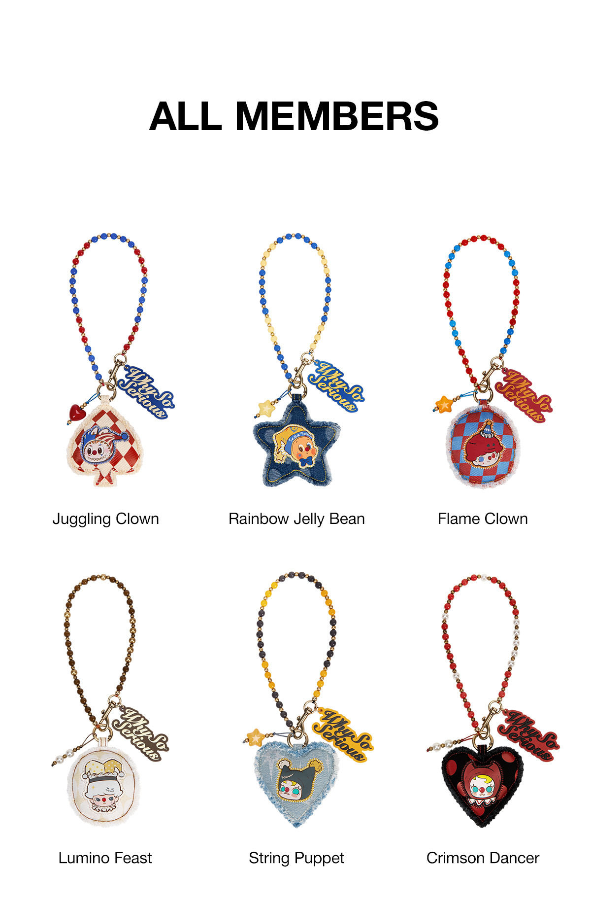 POP NOW:WHY SO SERIOUS シリーズペンダントチェーン - POP MART