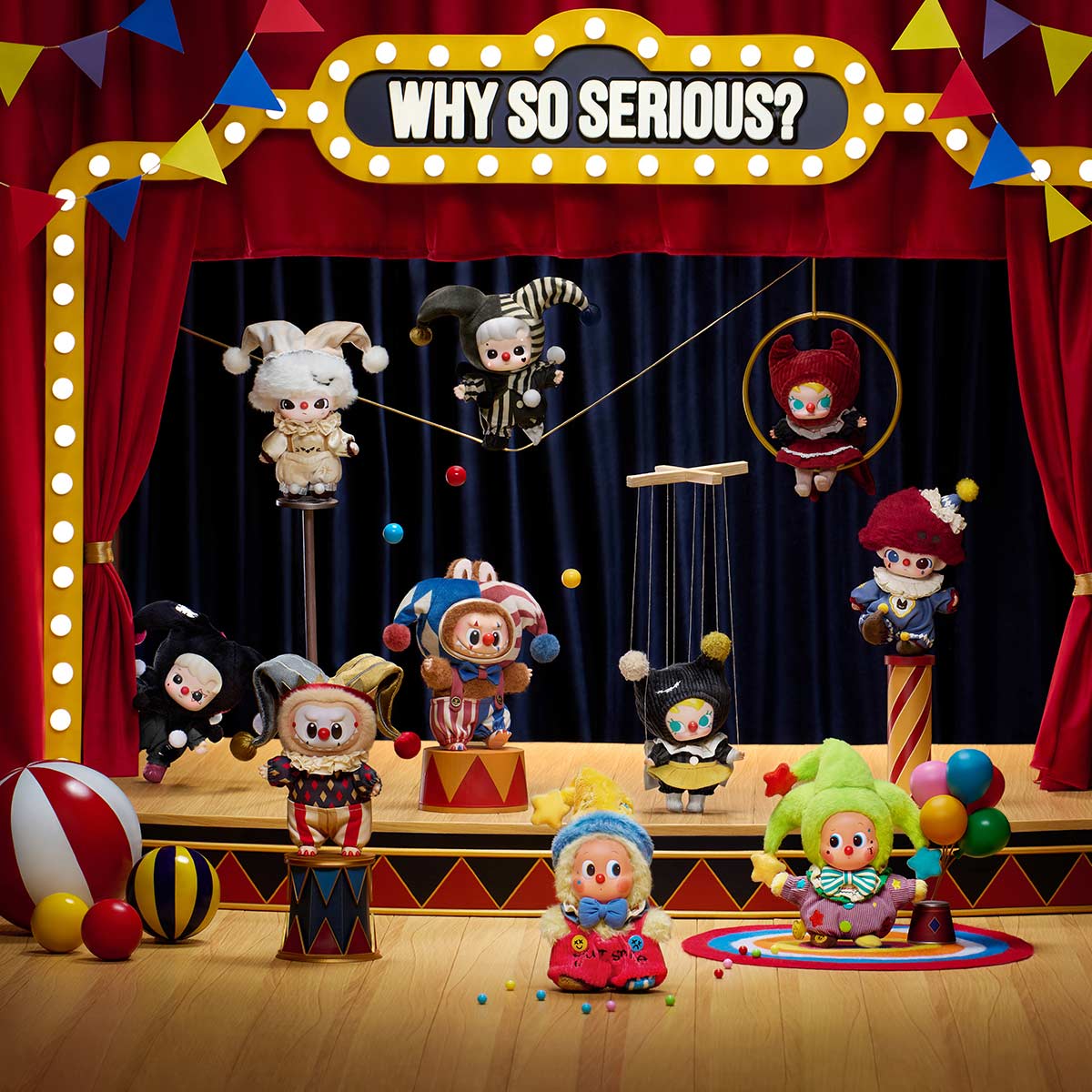WHY SO SERIOUS シリーズ ぬいぐるみペンダント　アソート WHY SO SERIOUS Series-Vinyl Plush Pendant Blind Box - POP