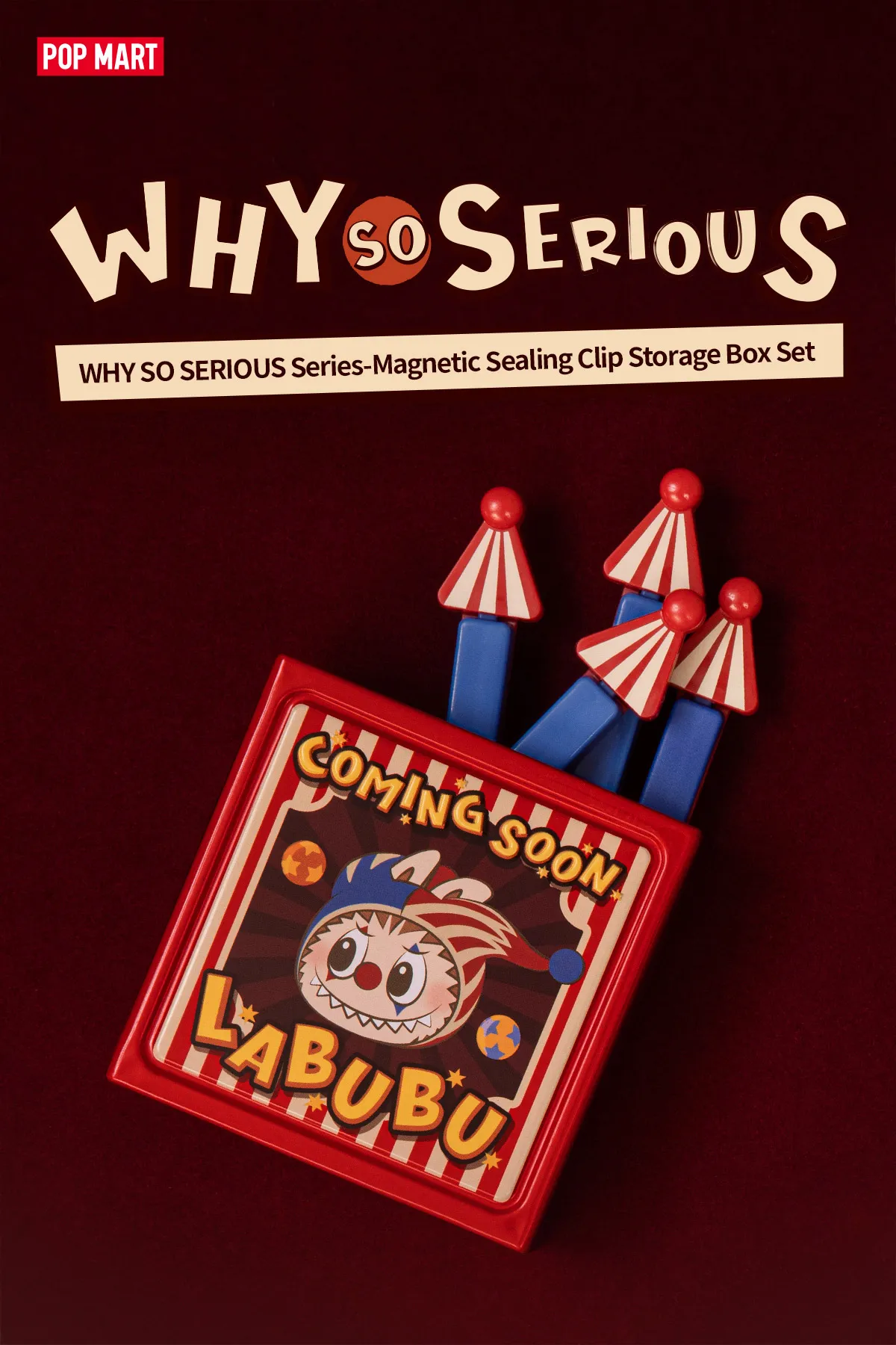 WHY SO SERIOUS シリーズ マグネット シールクリップ ストレージ 