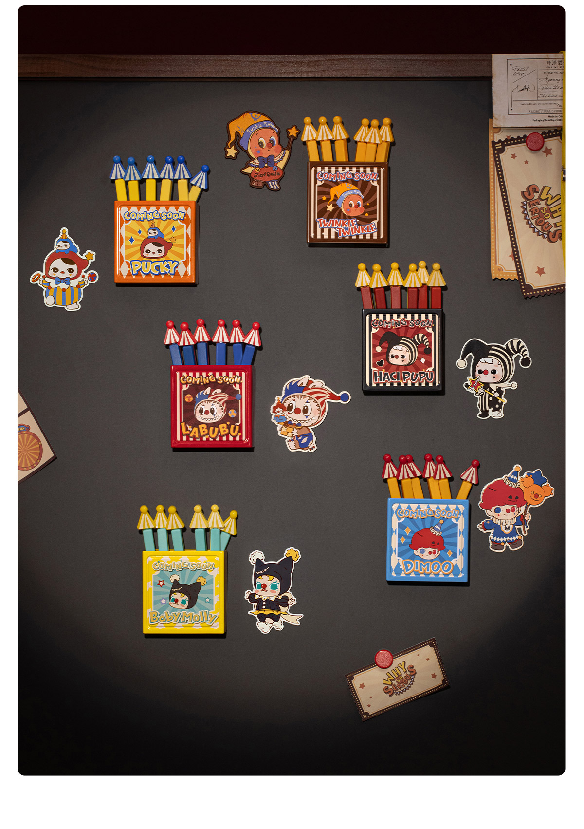 WHY SO SERIOUS シリーズ マグネット シールクリップ ストレージ