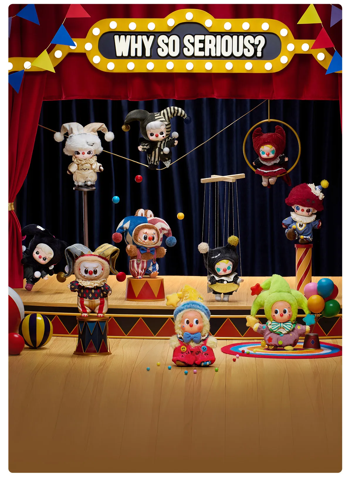WHY SO SERIOUS Series-Vinyl Plush Pendant Blind Box - POP MART 