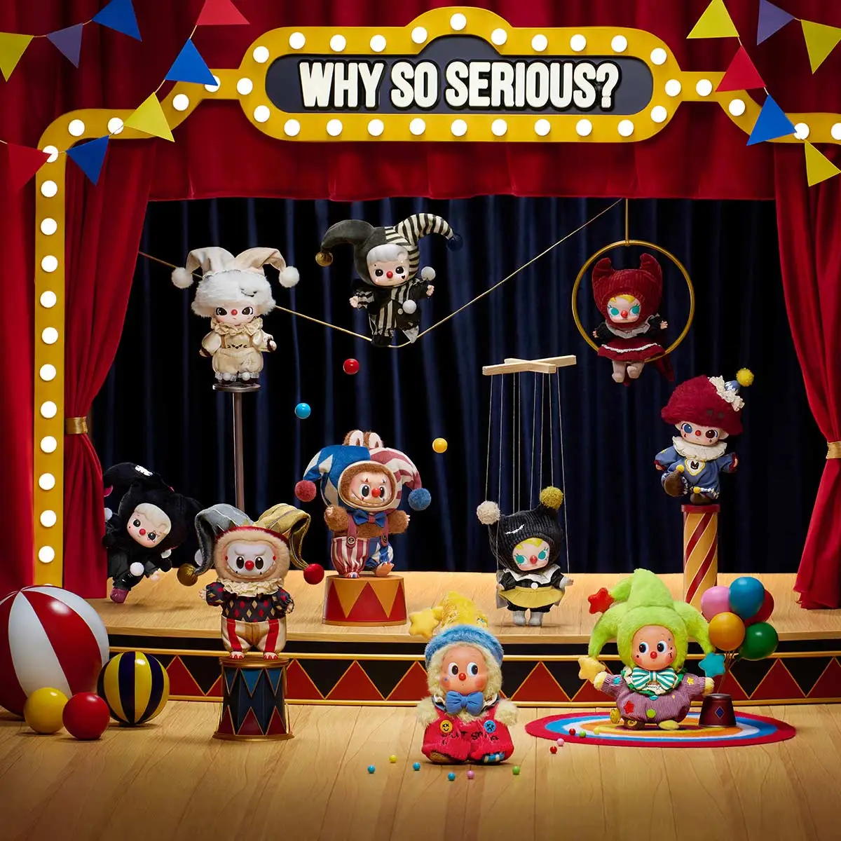 WHY SO SERIOUS Series-Vinyl Plush Pendant Blind Box - POP MART (Japan)