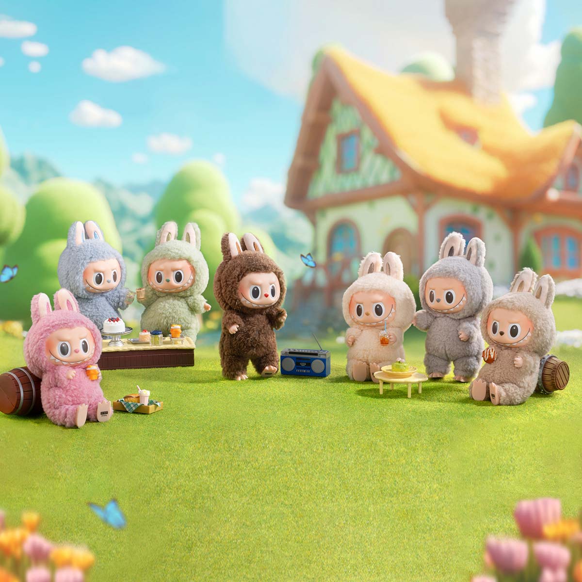 ぬいぐるみ POP MART THE MONSTERS Exciting THE MONSTERS - Exciting Macaron Vinyl Face Blind Box-Copy