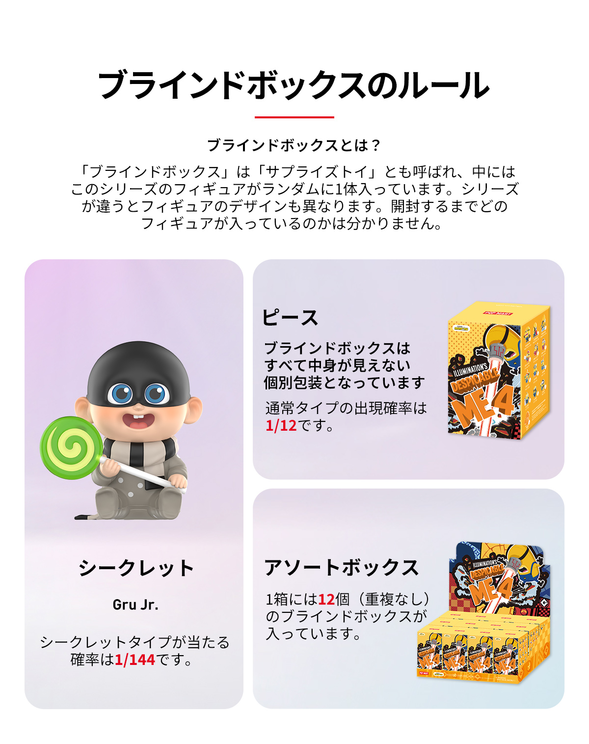 Universal Despicable Me 4 Series Figures - POP MART (Japan)