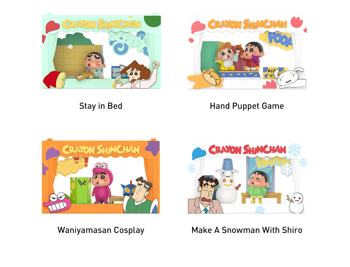 Crayon Shinchan Life Theatre Series Scene Sets - POP MART (Japan)