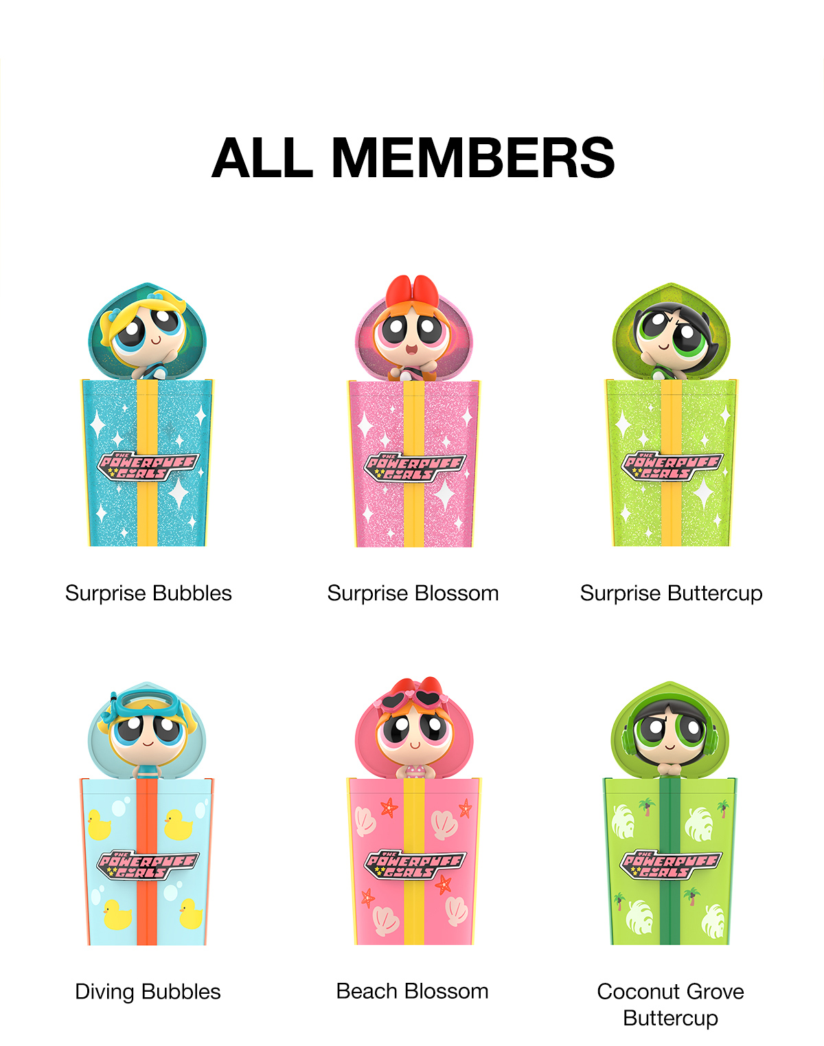 The Powerpuff Girls Party Surprise Series Figures - POP MART (Japan)