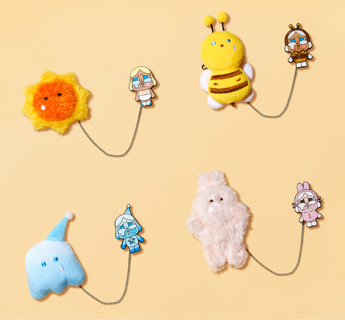 CRYBABY Crying Again Series-Plush Badge Blind Box - POP MART (Japan)