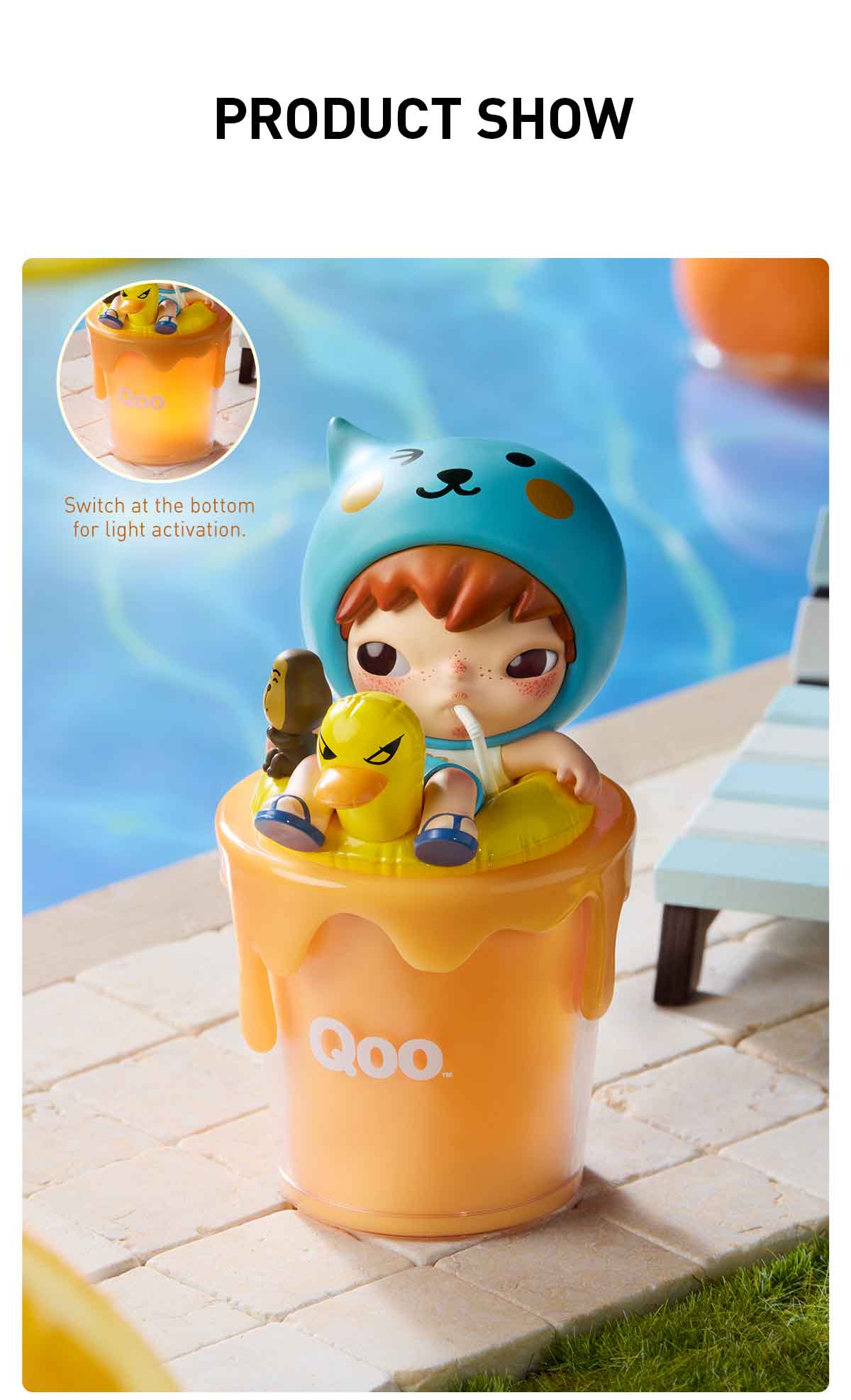 Hirono × Qoo Blush with Qoo Figure - POP MART (Singapore)