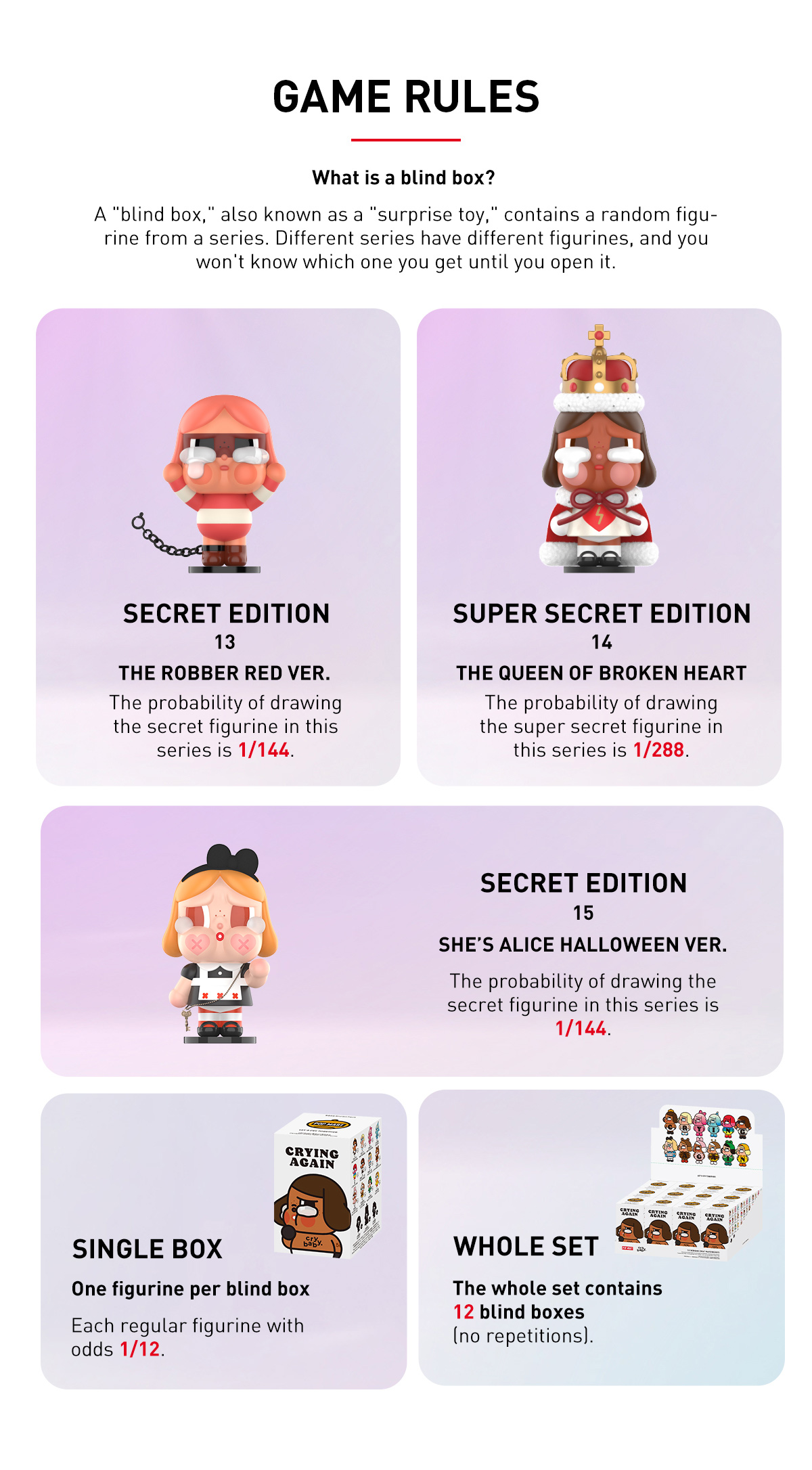 CRYBABY Crying Again Series Figures - POP MART (Japan)