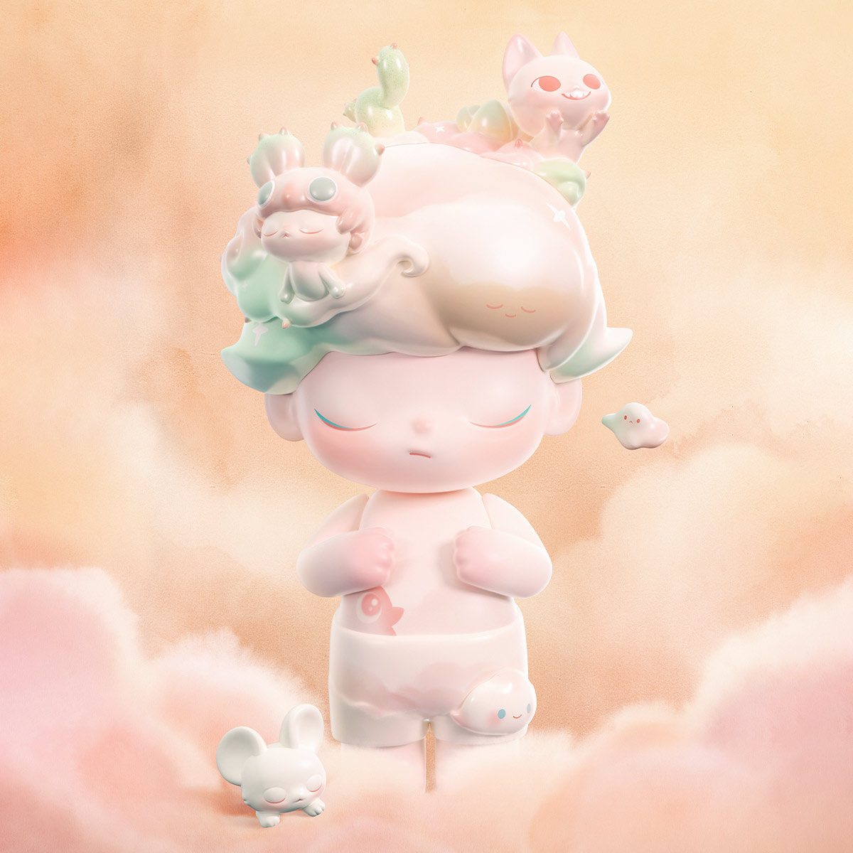 ぬいぐるみ MEGA JUST DIMOO 400% Dreaming of You MEGA JUST DIMOO 400% Dreaming of You - POP MART (Australia)