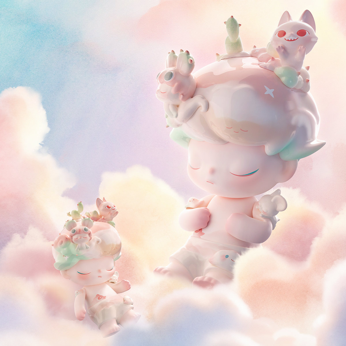 ぬいぐるみ MEGA JUST DIMOO 400% Dreaming of You MEGA JUST DIMOO 400% Dreaming of You - POP MART (United States)