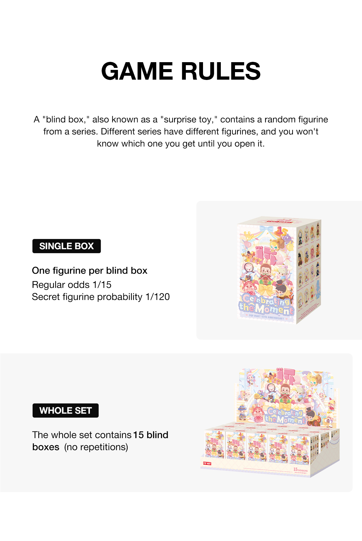 POP NOW:Celebrating the Moment POP MART 15th Anniversary Series