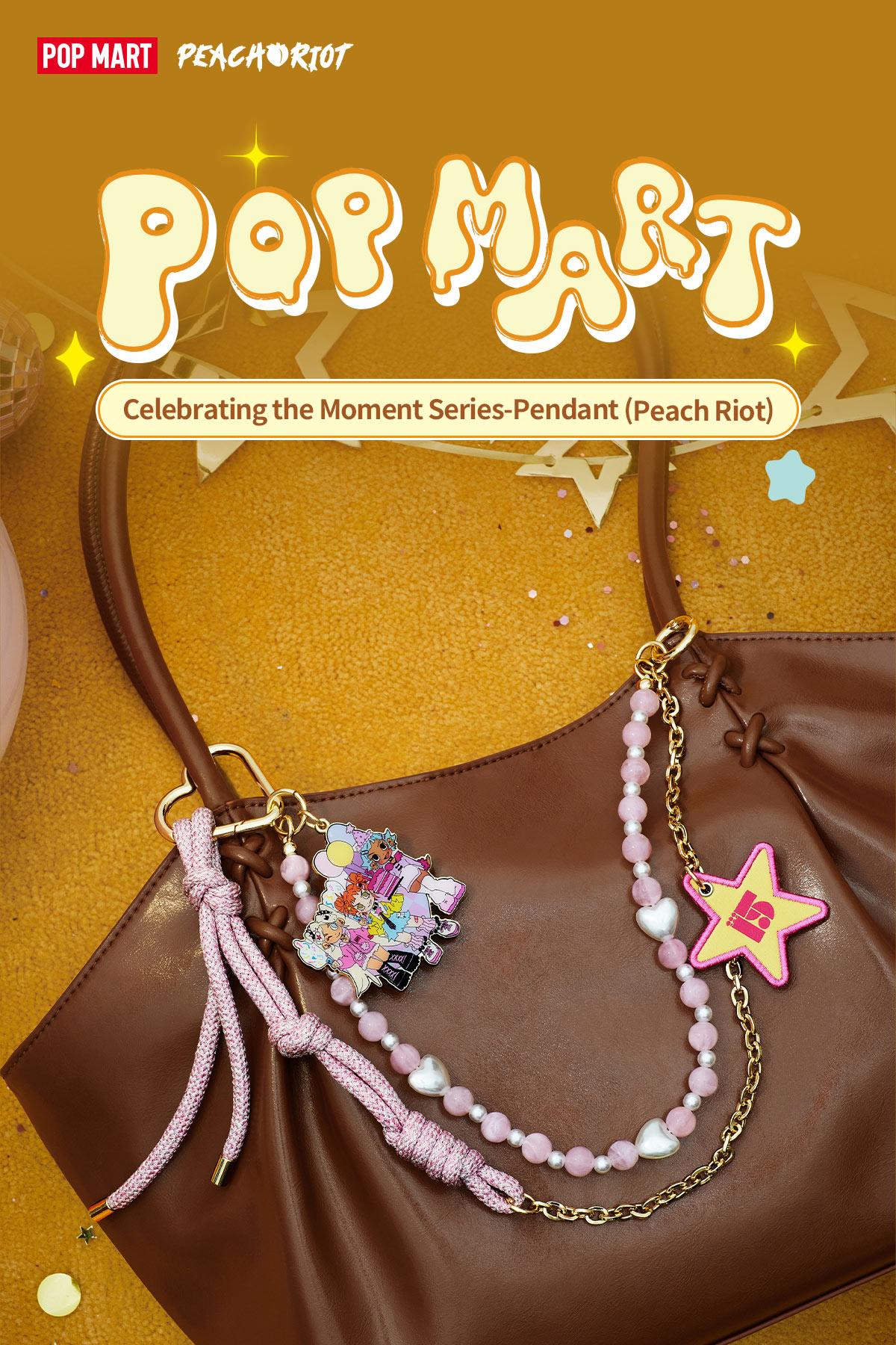 Celebrating the Moment シリーズ Peach Riotペンダント - POP MART