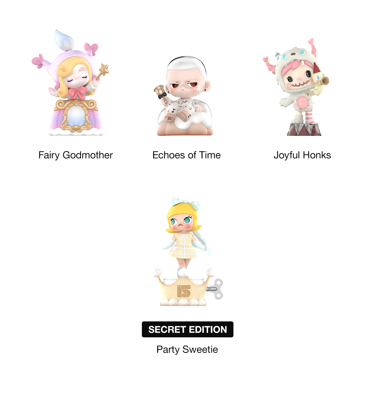 Celebrating the Moment POP MART 15th Anniversary Series Figures