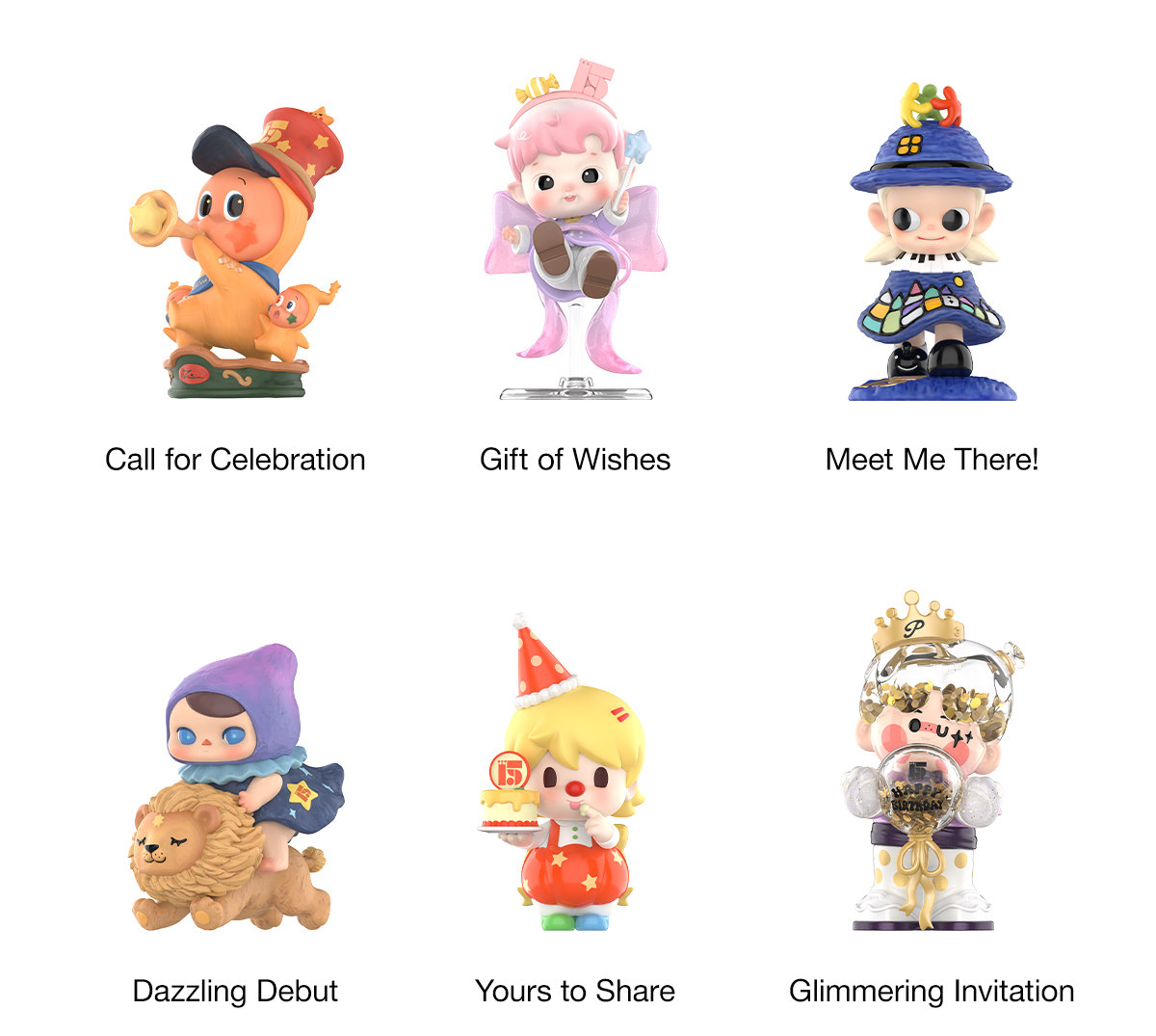 Celebrating the Moment POP MART 15th Anniversary Series Figures